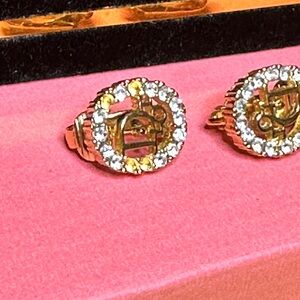 Dior Gold and Silver Crystal Rings